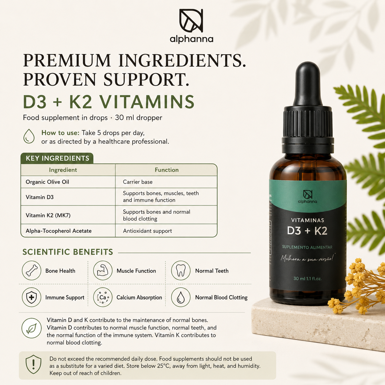 D3+K2 VITAMINS